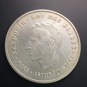BELGICA. AÑO 1976. BALDUINO I 250 FRANCOS PLATA. PESO 25 GR
