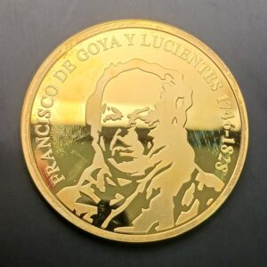 AÑO 1996. MEDALLA DE PLATA " 250 ANIVERSARIO DEL NACIMIENTO DE GOYA ". PESO 33,7 GR