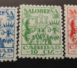 SALOBREÑA ( GRANADA ) EDIFIL 4/6 *  CARIDAD