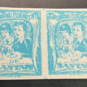 SANTA FE  ( GRANADA ) EDIFIL 9S* 25 CTS AZUL