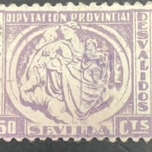 SEVILLA.EDIFIL 34 *. 50 CTS VIOLETA AUXILIO A DESVALIDOS