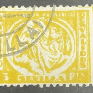 SEVILLA. EDIFIL 40 US. 3 PTAS AMARILLO AUXILIO A DESVALIDOS