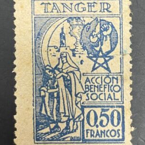 TANGER. EDIFIL 13 *. 0,5 FRANCOS. ACCIÓN BENEFICIO SOCIAL