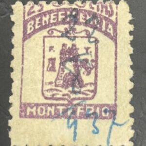 MONTEFRIO (GRANDA). EDIFIL 21 US. 25 CTS LILA  BENFICENCIA.