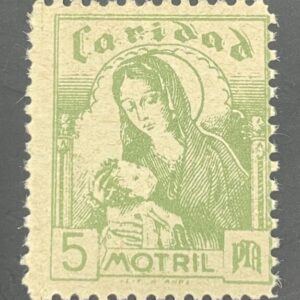 MOTRIL (GRANADA) . EDIFIL 26 *.  5 PTAS VERDE CARIDAD.