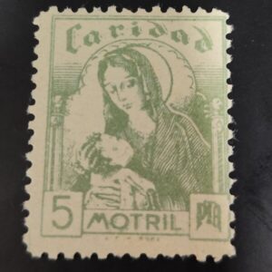 MOTRIL ( GRANADA ) EDIFIL 26 * 5 PTAS VERDE CARIDAD