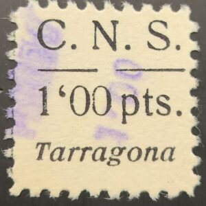 TARRAGONA.  EDIFIL N/C 1 PTA C.N.S