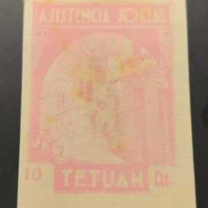 TETUAN. EDIFIL 6 * , 10 CTS ROJO ASISTENCIA SOCIAL.