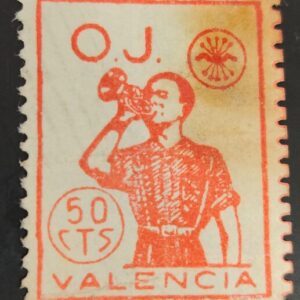 VALENCIA. EDIFIL 12 * 50 CTS NARANJA OJ