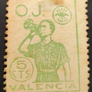 VALENCIA EDIFIL 9 (*)  5 CTS VERDE OJ