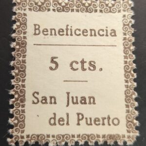 SAN JUAN DEL PUERTO ( HUELVA ) EDIFIL 1* 5 CTS CASTAÑO
