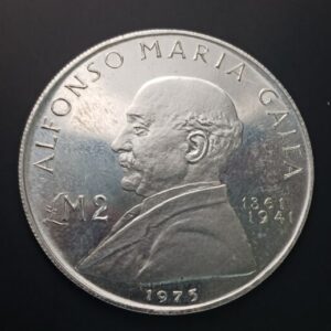 MALTA. AÑO1941.  2 LIRAS MALTESAS PLATA " ALFONSO MARIA GALEA ". PESO 10 GR