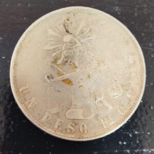 MEXICO. AÑO 1870. 1 PESO PLATA SAN LUIS POTOSI. PESO 27 GR