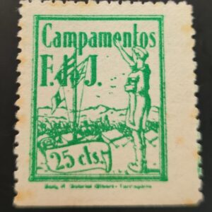 TARRAGONA.  EDIFIL 4 * . 25 CTS VERDE F dE J