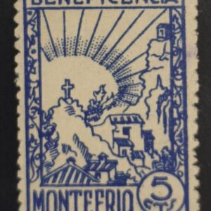 MONTEFRIO (GRANADA).  EDIFIL 24 *  5 CTS AZUL BENEFICENCIA.  OFERTA