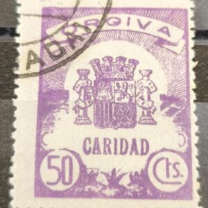 ORGIVA (GRANADA). EDIFIL 4 US. 50 CTS LILA CARIDAD.