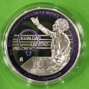 AÑO 2022. 10 EUROS PLATA " CLARA CAMPOAMOR". PESO 27 GR