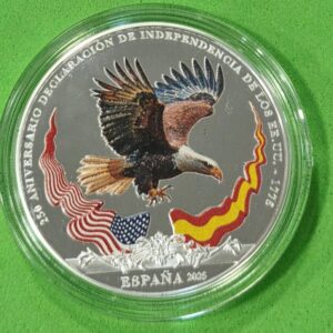 AÑO 2025. 10 EUROS PLATA AGUILA CALVA. PESO 27 GR
