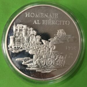AÑO 1998. 25 EUROS PLATA EMBLEMAS. PESO 168,75 GR