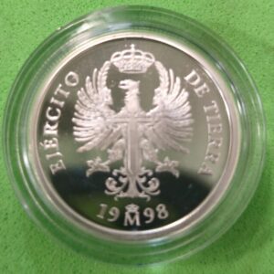 AÑO 1998. 1 EURO PLATA "LAUREADA". PESO 6,75 GR