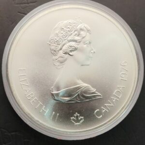 CANADA. AÑO 1976. OLIMPIADA DE MONTREAL 10 DOLLARS PLATA. HOCKEY. PESO 48,6 GR