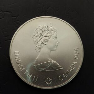 CANADA. AÑO 1976. 5 DOLLAR PLATA OLIMPIADA DE MONTREAL "ESGRIMA". PESO 24,3 GR