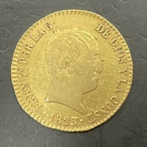 AÑO 1823. FERNANDO VII. 2 ESCUDOS. PESO 6,71 GR