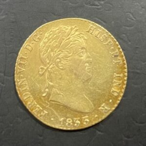 AÑO 18833. FERNANDO VII. 2 ESCUDOS ORO. PESO 6,7 GR