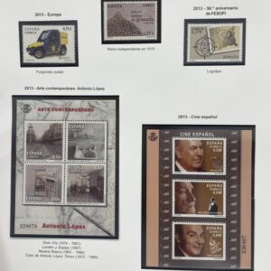 AÑO 2013. COLECCIÓN COMPLETA DE SELLOS HOJAS BLOQUES Y CARNETS.