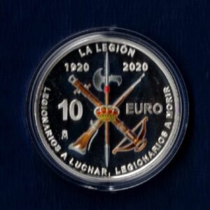 AÑO 2020. 10 EUROS PLATA " CENTENARIO DE LA LEGIÓN " PESO 27 GR