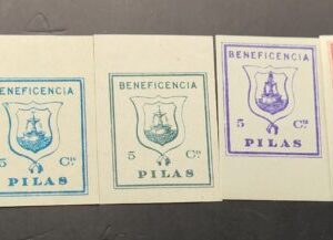 PILAS ( SEVILLA ) EDIFIL 9/13 * BENEFICENCIA.