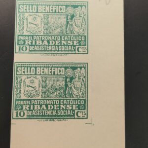 RIBADEO (LUGO) EDIFIL 4* 10 CTS VERDE