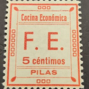 PILAS ( SEVILLA ) EDIFIL 3* 5 CTS CASTAÑO