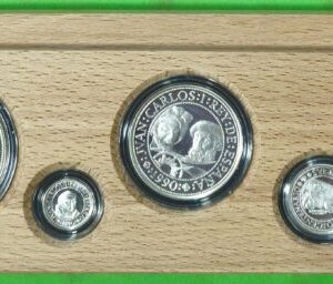 AÑO 1990. SERIE II PLATA. V CENTENARIO DESCUBRIMIENTO.SERIE DE 5 MONEDAS.