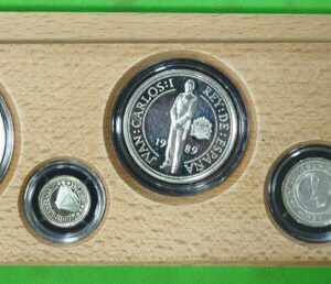 AÑO 1989. SERIE I PLATA. V CENTENARIO DESCUBRIMIENTO.SERIE DE 5 MONEDAS.