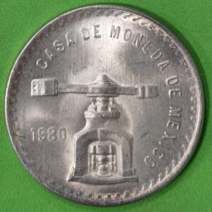 MEXICO. AÑO 1980. 1 ONZA TROY PLATA CASA DE LA MONEDA. PESO 33,7 GR