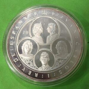 AÑO 1989. SERIE I. 10000 PTAS PLATA V CENTENARIO . PESO 168,75 GR
