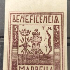MARBELLA (MÁLAGA). EDIFIL 10 *. 5 CTS BENEFICENCIA.