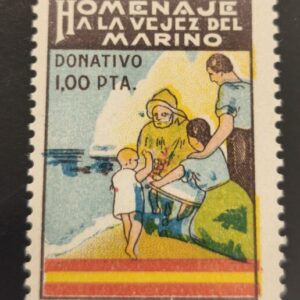 MALLORCA. EDIFIL 122 *. 1 PTA HOMENAJE A LA VEJEZ DEL MARINO.