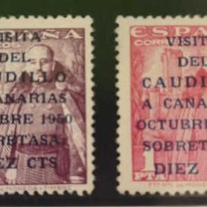 EDIFIL 1088/89 ** VISITA DEL CAUDILLO A CANARIAS. CATÁLOGO 180 €