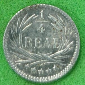 GUATEMALA. AÑO 1896. 1/4 REAL PLATA (835). PESO 0,8 GR