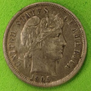 ESTADOS UNIDOS. AÑO 1905. 1 DIME PLATA. PESO 2,5 GR