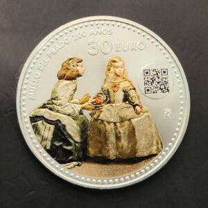 AÑO 2019. 30 EUROS PLATA " LAS MENINAS ". PESO 18 GR