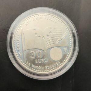 AÑO 2017. 30 EUROS PLATA " XXV ANIVERSARIO TRATADO UNIÓN EUROPEA "