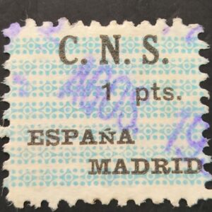 MADRID. EDIFIL NO CATALOGO. 1 PTA C.N.S ESPAÑA