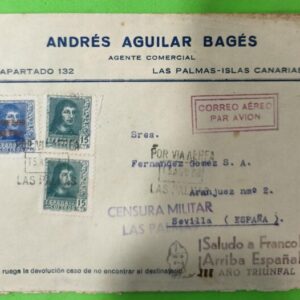 LAS PALMAS A SEVILLA. AÑO 1938.