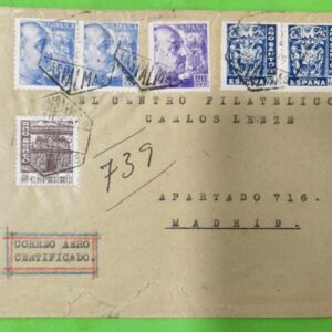 LAS PALMAS A SEVILLA. AÑO 1946. EDIFIL 922-926-