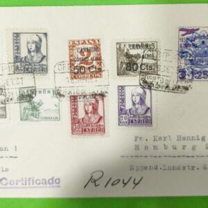 LAS PALMAS. PUERTO DE LA LUZ A HAMBURGO (ALEMANIA). AÑO 1937.-