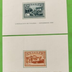 EDIFIL 836/37 ** HB I ANIVERSARIO ALZAMIENTO NACIONAL. CATÁLOGO 135 €