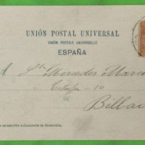 BARCELONA. BARCELONA A BILBAO. AÑO 1900. EDIFIL 218